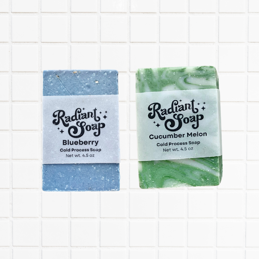 Favorites Soap Duo Set: Cucumber Melon and Blueberry