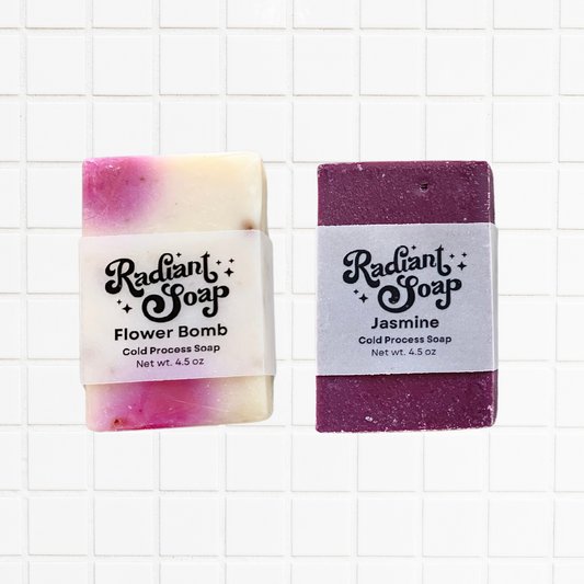 Floral Soap Duo Set: Flower Bomb and Jasmine